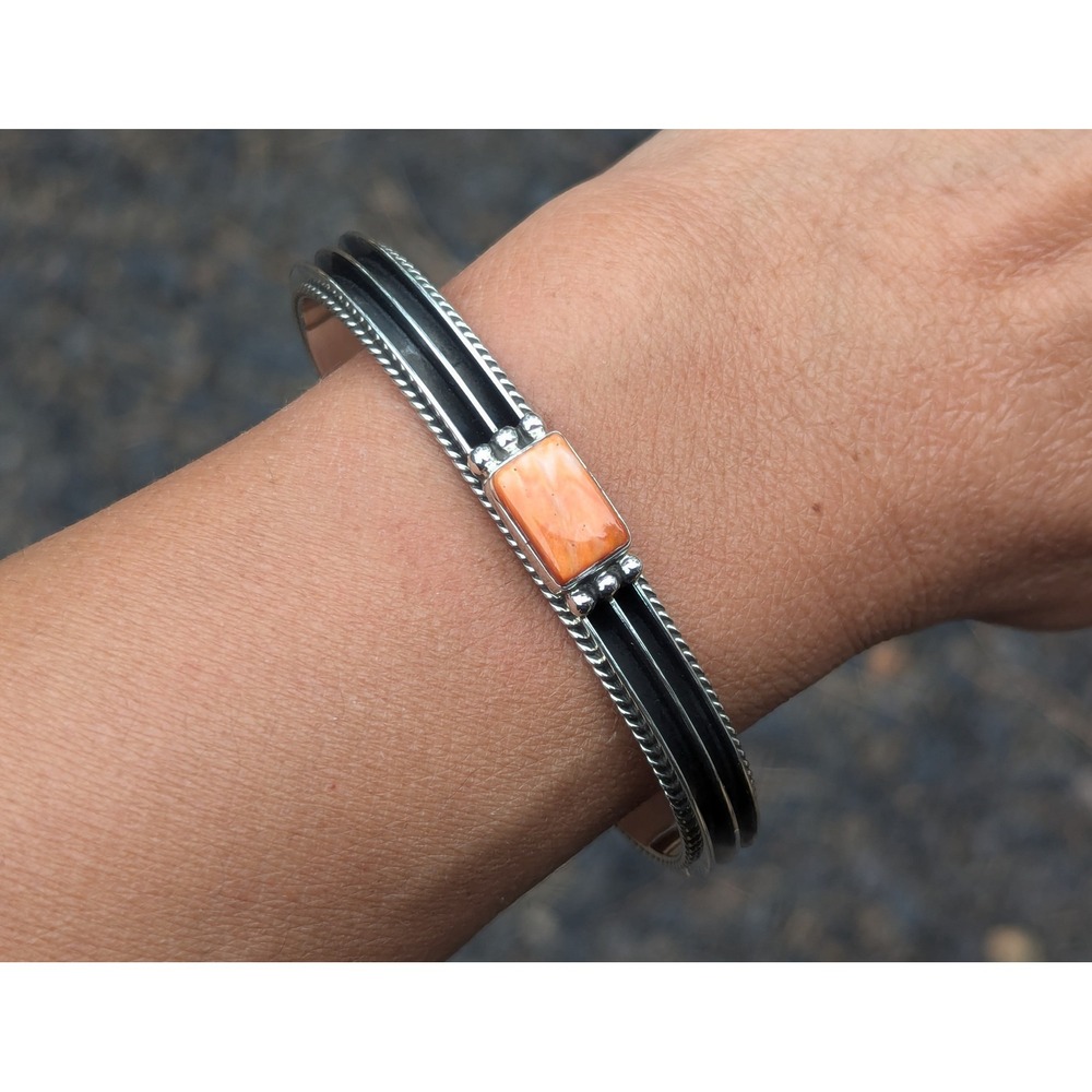Native‎ American Bracelet Handmade and Signed Navajo Jewelry size 7 ***
